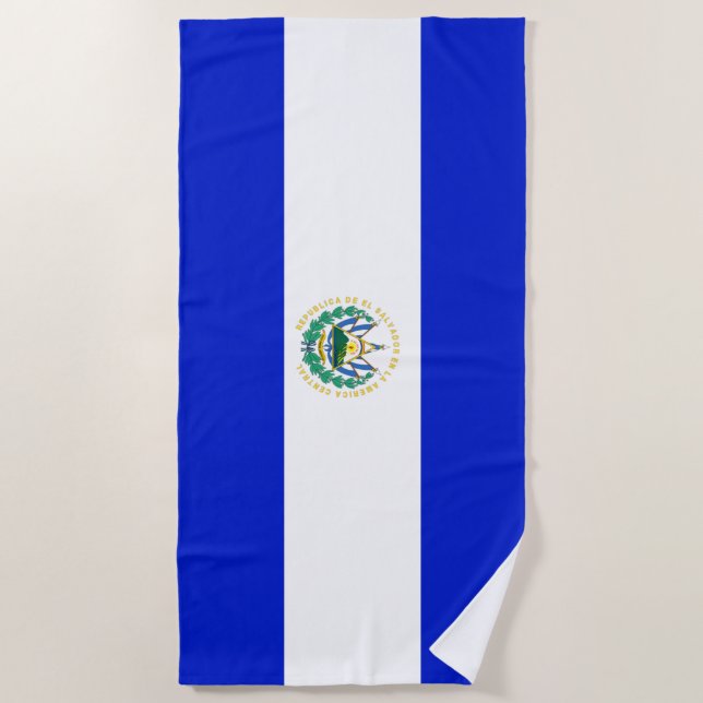 Flagge El Salvadors Strandtuch (Vorderseite)