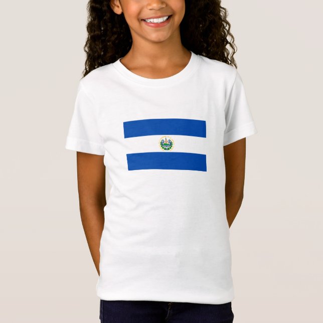 Flagge El Salvadors T-Shirt (Vorderseite)