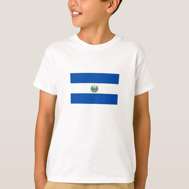 Flagge El Salvadors T-Shirt (Vorderseite)
