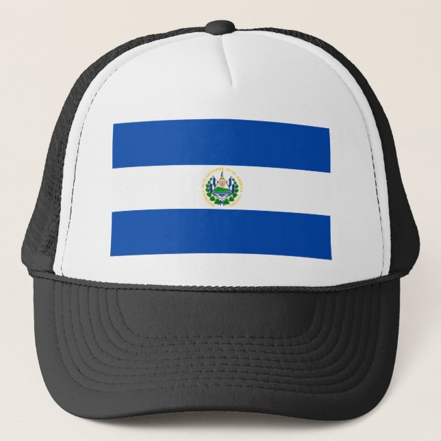 Flagge El Salvadors Truckerkappe (Vorderseite)
