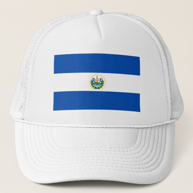 Flagge El Salvadors Truckerkappe (Vorderseite)