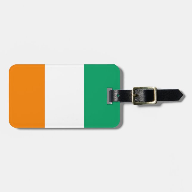 Flagge Elfenbeinküste einfacher Identifikation Gepäckanhänger (Vorderseite horizontal)