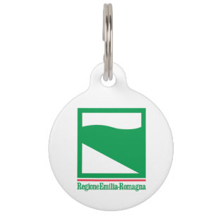 Flagge Emilia-Romagna (Region Italien) Haustiermarke