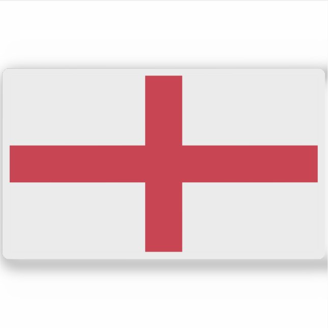 Flagge Englands Aufkleber (Vorderseite)