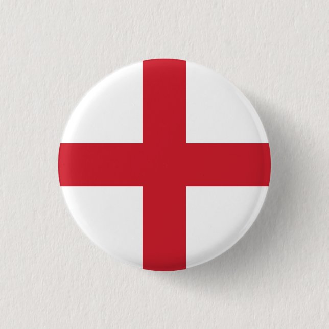 Flagge Englands Button (Vorderseite)