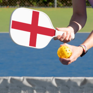 Flagge Englands Pickleball Schläger