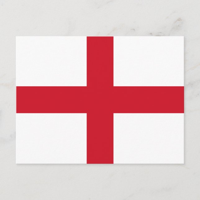 Flagge Englands Postkarte (Vorderseite)