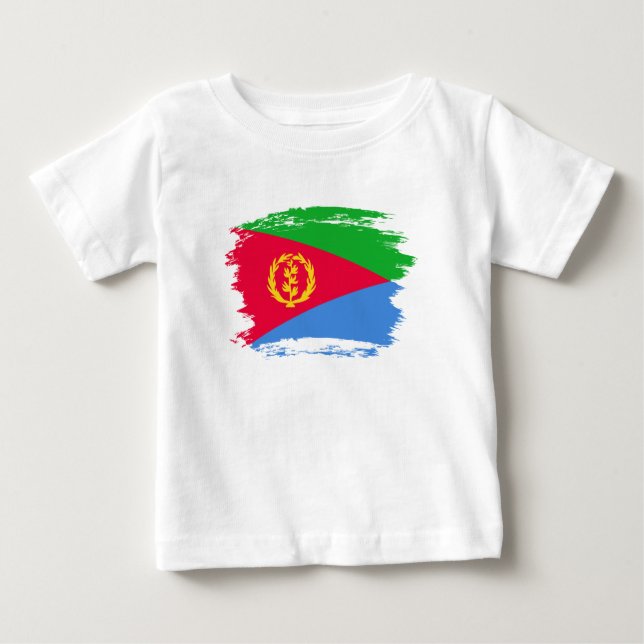 Flagge Eritrea Baby T-shirt (Vorderseite)