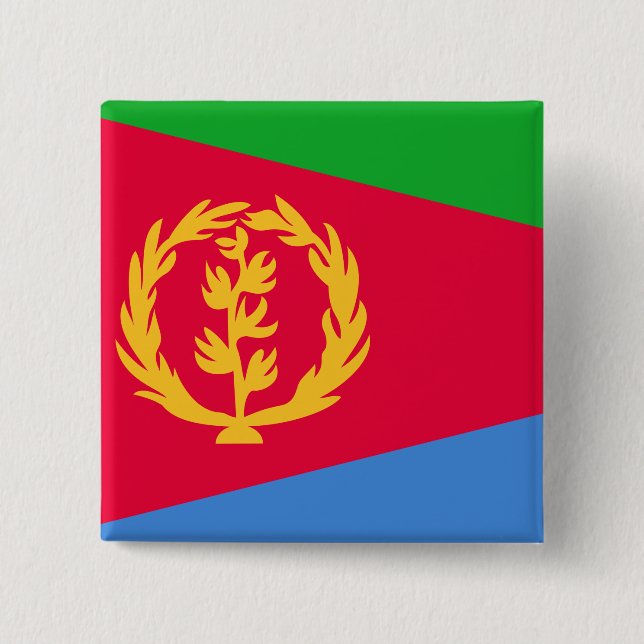 Flagge Eritrea Button (Vorderseite)