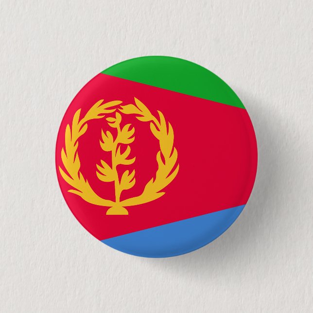 Flagge Eritrea Button (Vorderseite)