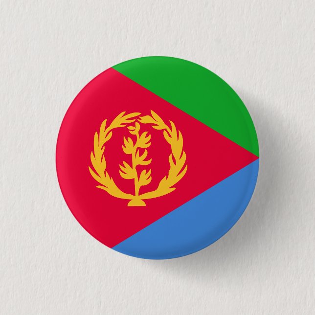 Flagge Eritrea Button (Vorderseite)
