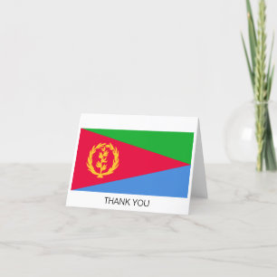 Flagge Eritrea Dankeskarte