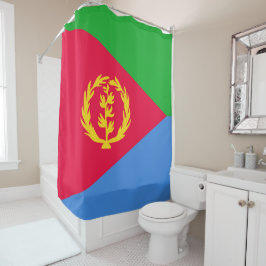 Flagge Eritrea Duschvorhang
