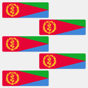 Flagge Eritrea Etiketten