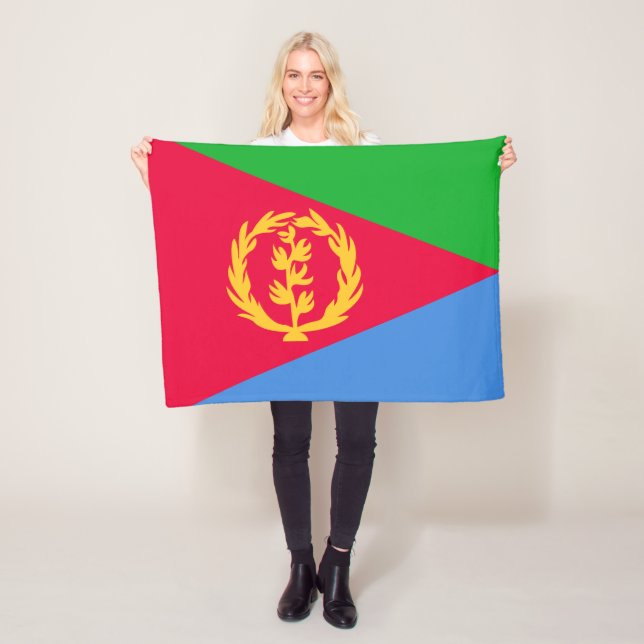 Flagge Eritrea Fleecedecke (Beispiel)