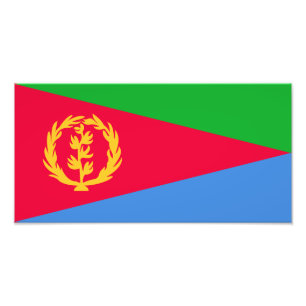 Flagge Eritrea Fotodruck
