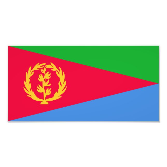 Flagge Eritrea Fotodruck (Vorne)