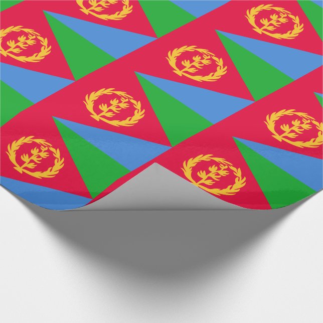 Flagge Eritrea Geschenkpapier (Ecke)