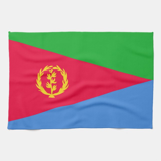 Flagge Eritrea Geschirrtuch (Horizontal)