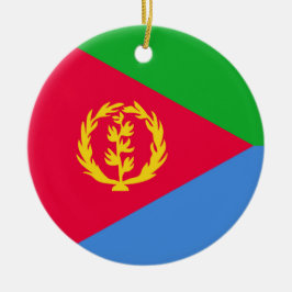 Flagge Eritrea Keramik Ornament