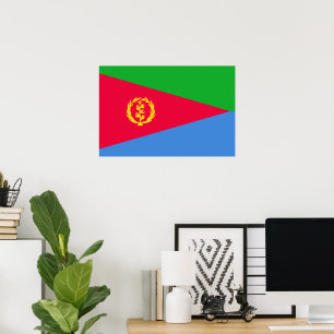 Flagge Eritrea Poster