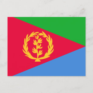Flagge Eritrea Postkarte