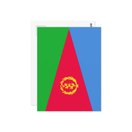 Flagge Eritrea Postkarte