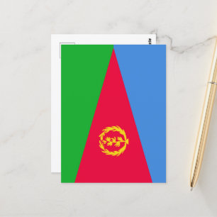 Flagge Eritrea Postkarte