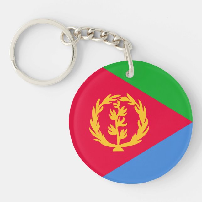 Flagge Eritrea Schlüsselanhänger (Vorderseite)