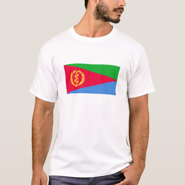 Flagge Eritrea T-Shirt (Vorderseite)