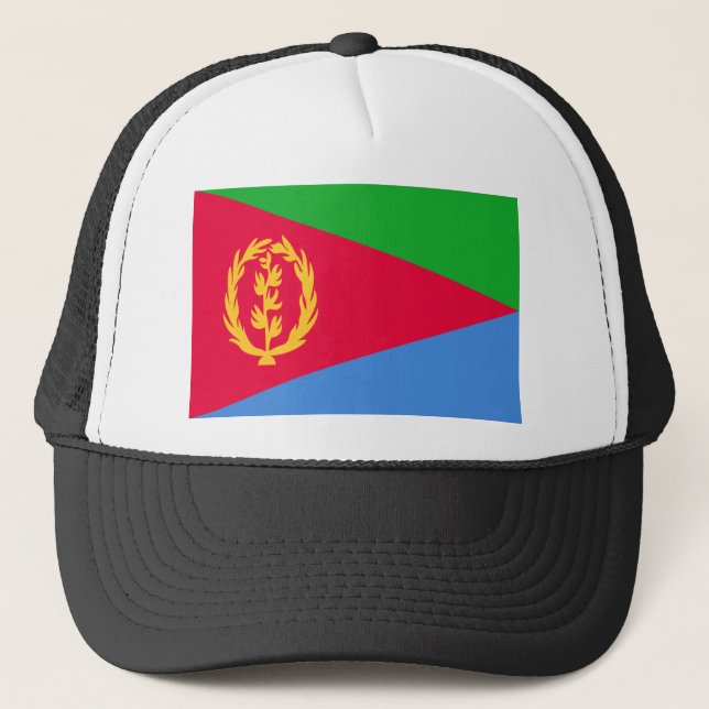 Flagge Eritrea Truckerkappe (Vorderseite)