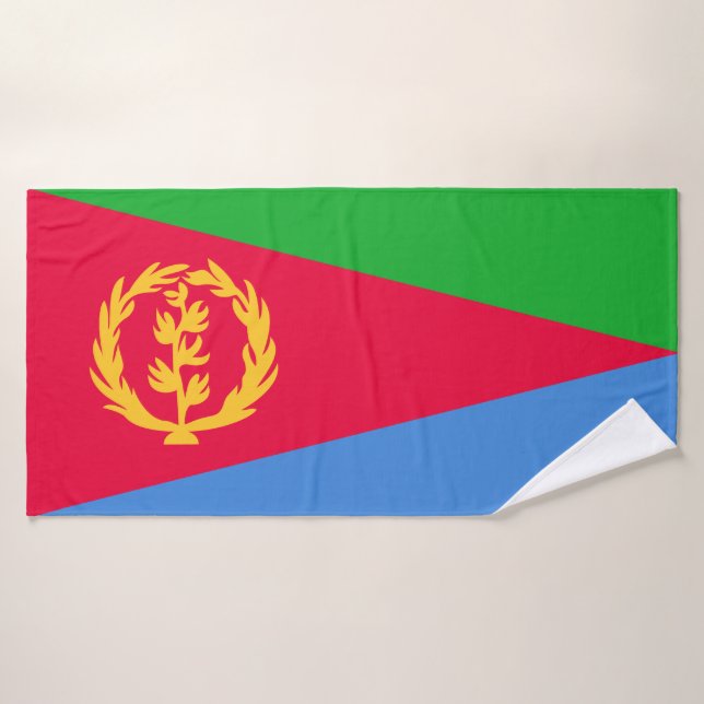 Flagge Eritreas Badhandtuch Set (Badehandtuch)