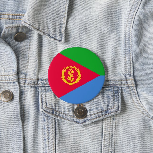 Flagge Eritreas Button (Beispiel)