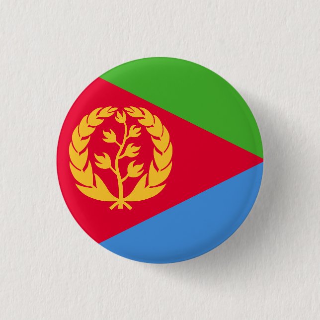Flagge Eritreas Button (Vorderseite)