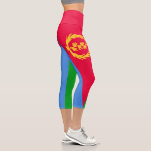 Flagge Eritreas Capri Leggings