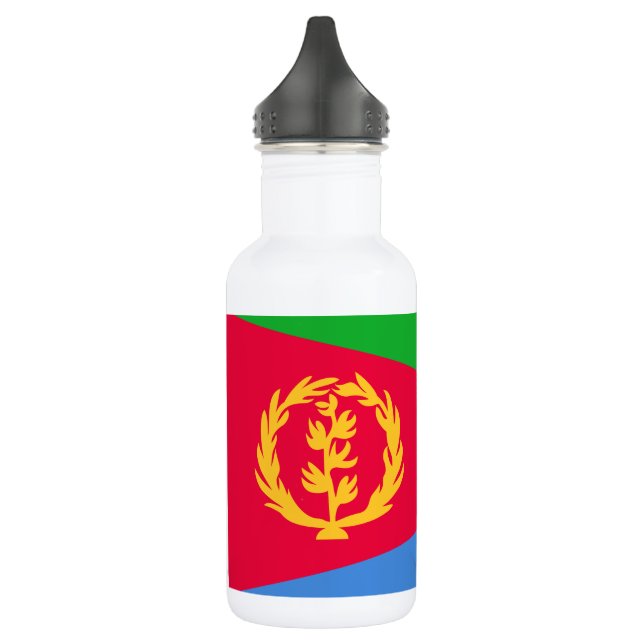 Flagge Eritreas Edelstahlflasche (Links)