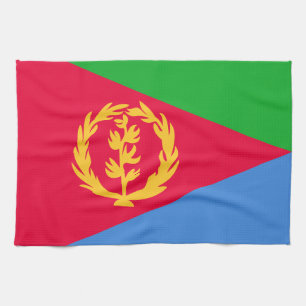 Flagge Eritreas Geschirrtuch