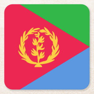 Flagge Eritreas Rechteckiger Pappuntersetzer