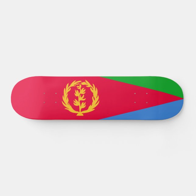 Flagge Eritreas Skateboard (Horizontal)
