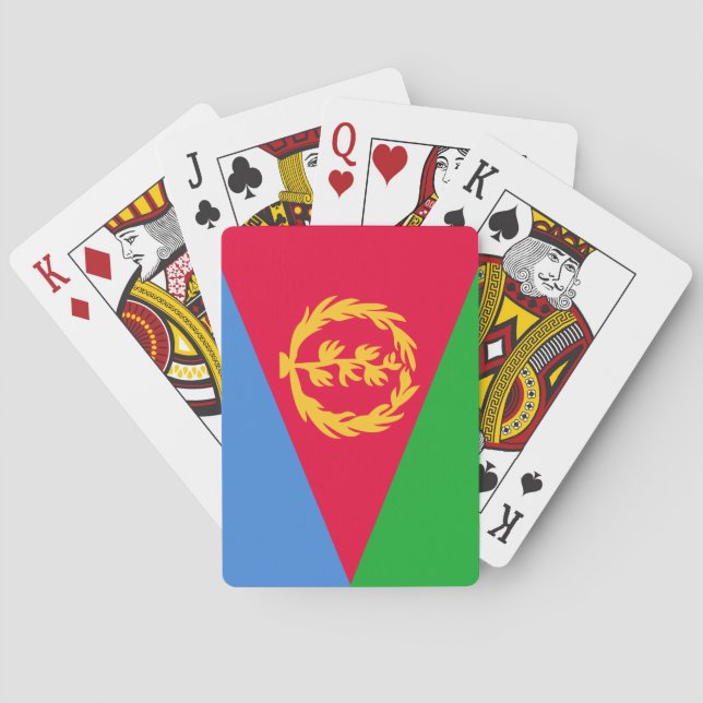 Flagge Eritreas Spielkarten (Rückseite)