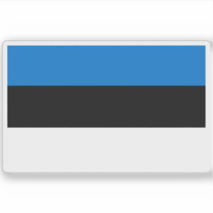 Flagge Estlands Aufkleber