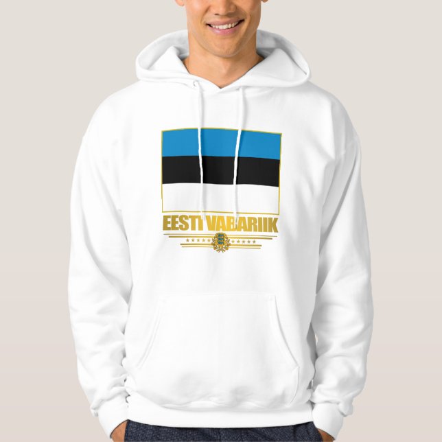 Flagge Estlands (Eesti Lipp) Hoodie (Vorderseite)