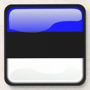 Flagge Estlands Getränkeuntersetzer