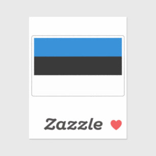 Flagge Estlands individuell zugeschnitten Aufkleber