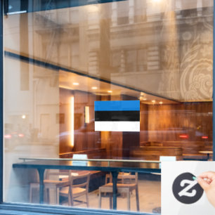 Flagge Estlands individuell zugeschnitten Fensteraufkleber