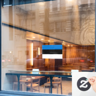 Flagge Estlands individuell zugeschnitten Fensteraufkleber