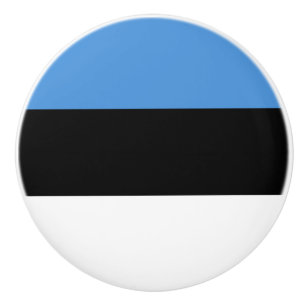 Flagge Estlands Keramik Knob Keramikknauf