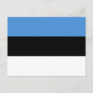 Flagge Estlands Postkarte