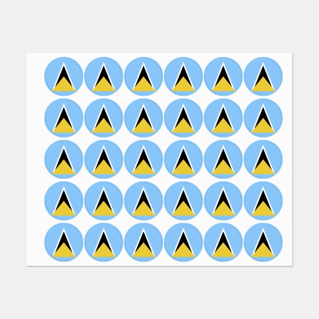 Flagge Etiketten (Blatt)