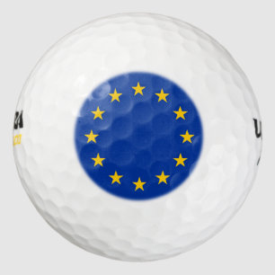Flagge Europas, Europäische Flagge Golfball